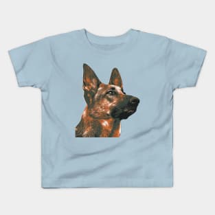 German Shepherd Illustration Kids T-Shirt